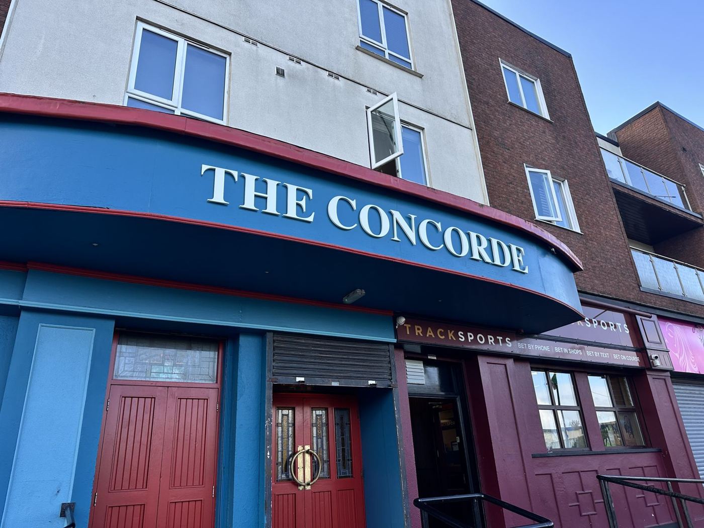 The Concorde shopfront from the street